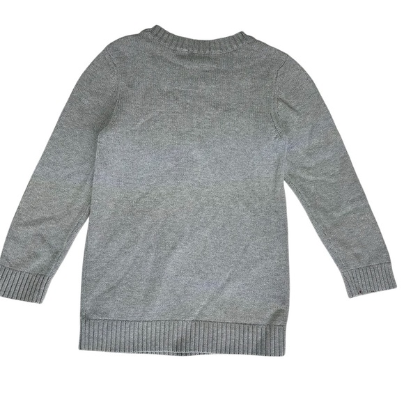 Old Navy Girls Grey Knit Owl Sweater Size 6-7 - Picture 4 of 5